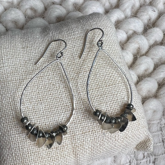 Silpada Sterling Silver “Patterned Pyrite” Earrings - Picture 4 of 6